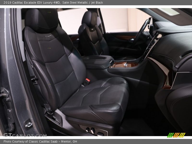 Satin Steel Metallic / Jet Black 2019 Cadillac Escalade ESV Luxury 4WD