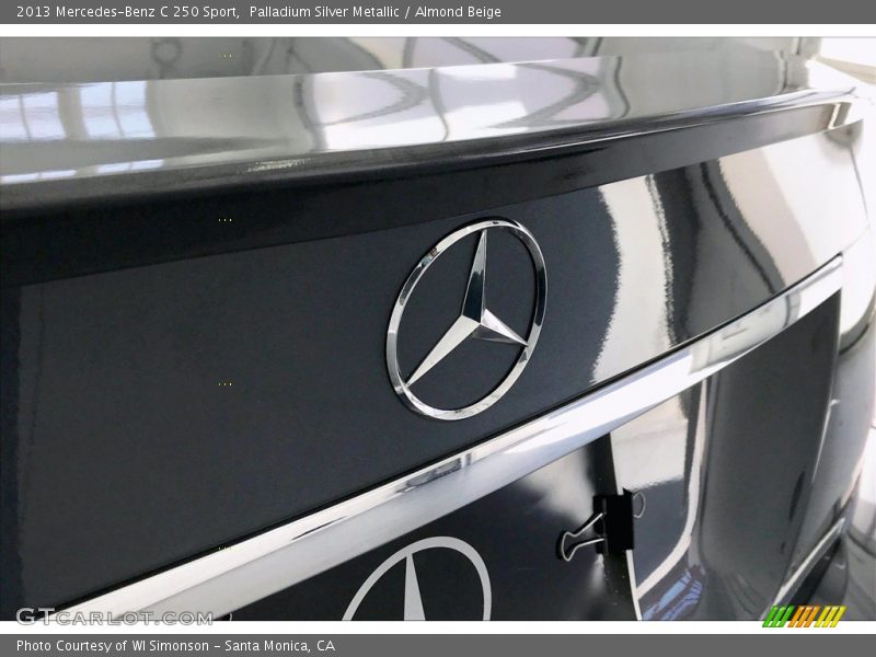 Palladium Silver Metallic / Almond Beige 2013 Mercedes-Benz C 250 Sport