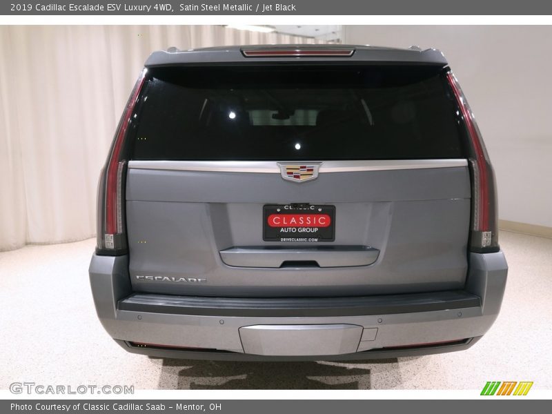 Satin Steel Metallic / Jet Black 2019 Cadillac Escalade ESV Luxury 4WD