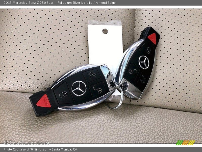 Palladium Silver Metallic / Almond Beige 2013 Mercedes-Benz C 250 Sport