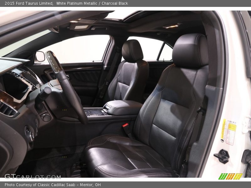 White Platinum Metallic / Charcoal Black 2015 Ford Taurus Limited