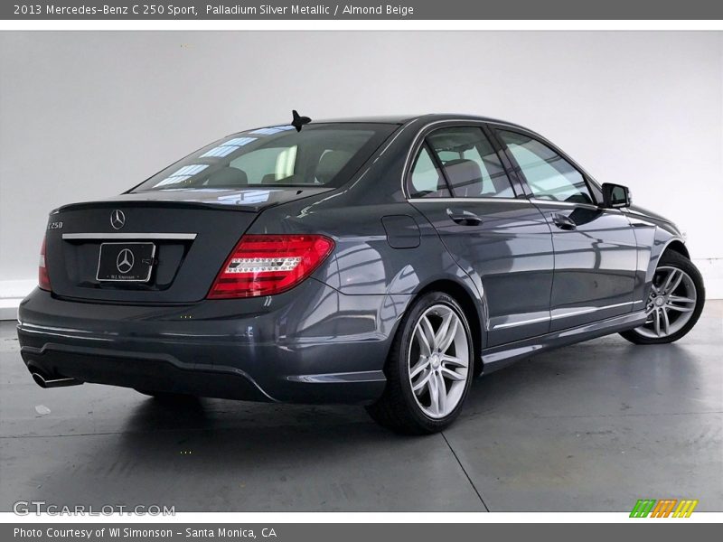 Palladium Silver Metallic / Almond Beige 2013 Mercedes-Benz C 250 Sport
