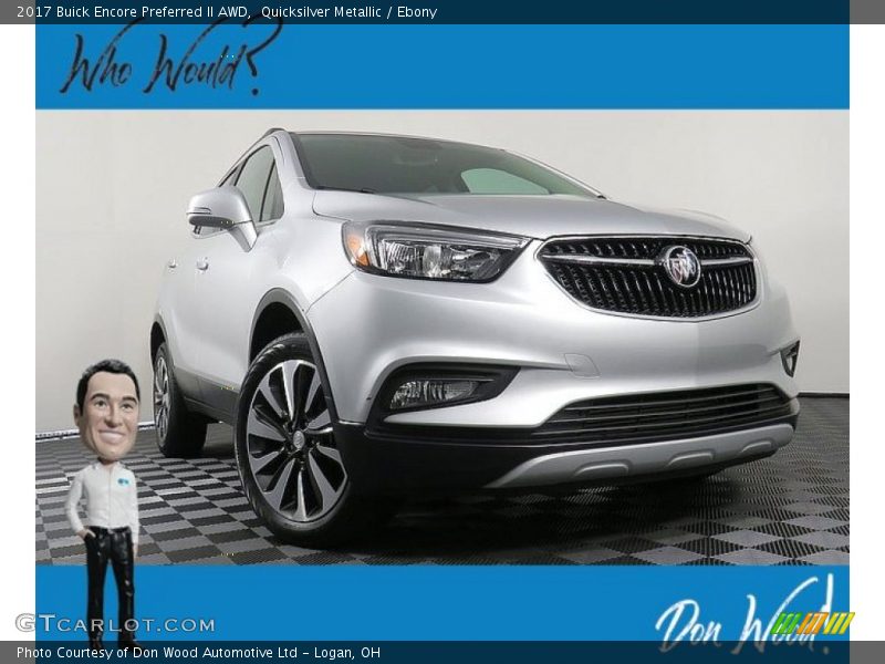 Quicksilver Metallic / Ebony 2017 Buick Encore Preferred II AWD