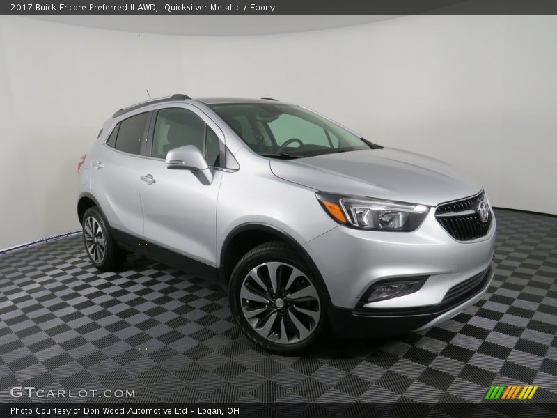 Quicksilver Metallic / Ebony 2017 Buick Encore Preferred II AWD