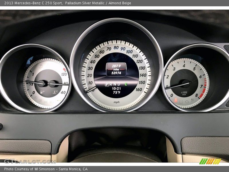 Palladium Silver Metallic / Almond Beige 2013 Mercedes-Benz C 250 Sport