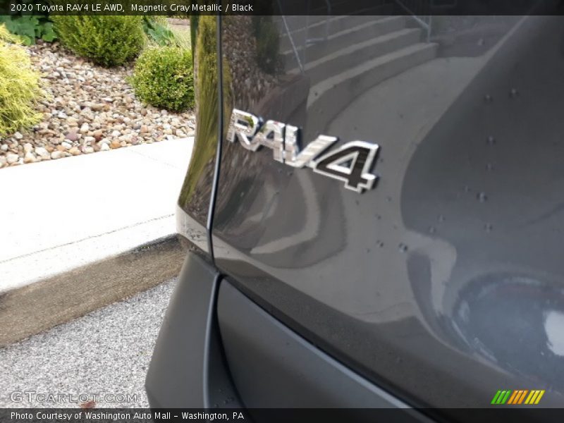 Magnetic Gray Metallic / Black 2020 Toyota RAV4 LE AWD