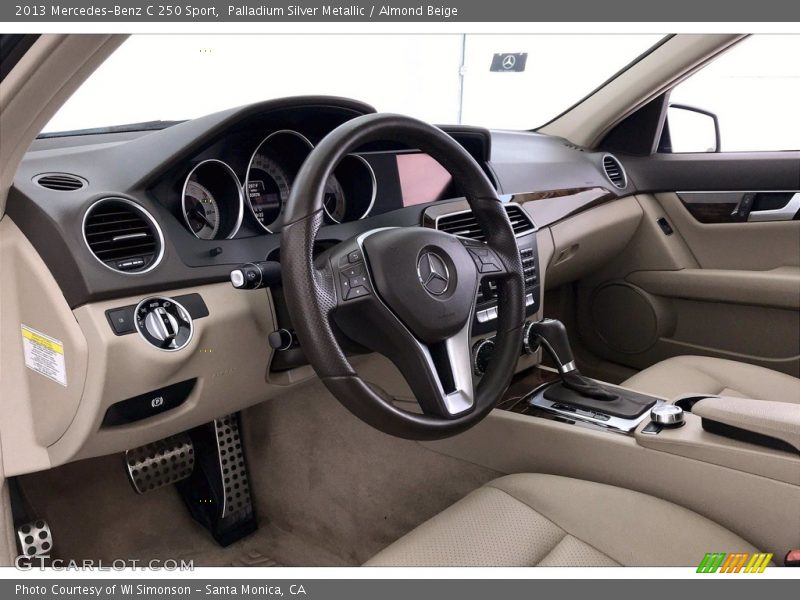 Palladium Silver Metallic / Almond Beige 2013 Mercedes-Benz C 250 Sport