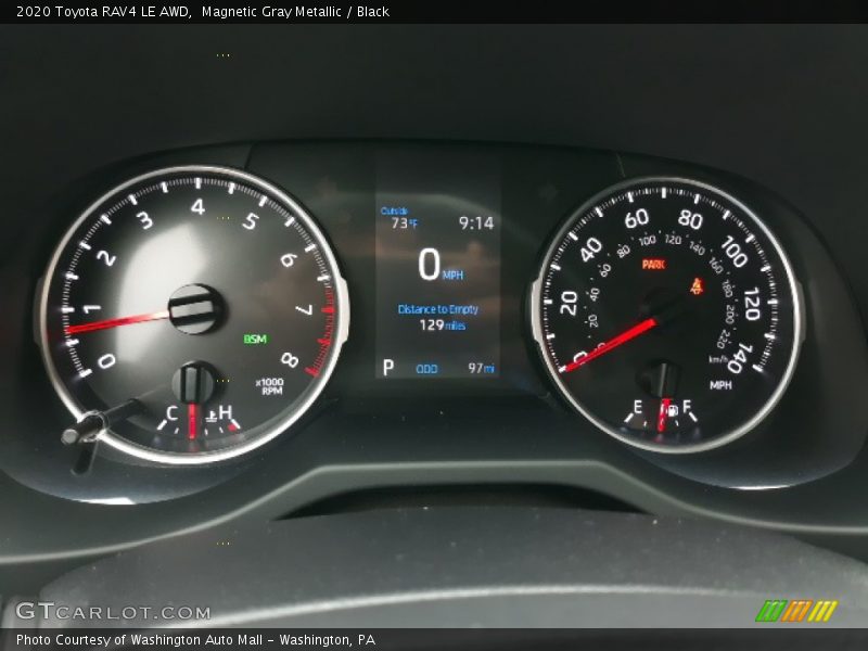 Magnetic Gray Metallic / Black 2020 Toyota RAV4 LE AWD