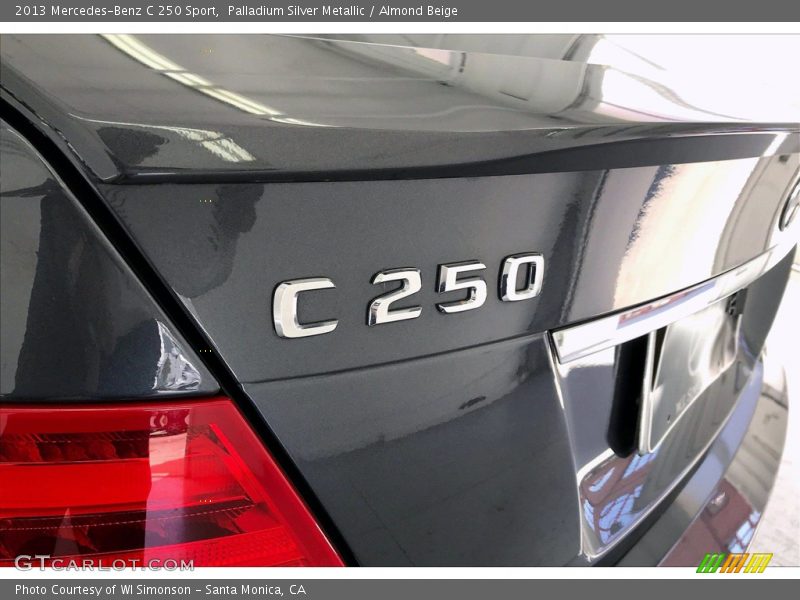 Palladium Silver Metallic / Almond Beige 2013 Mercedes-Benz C 250 Sport