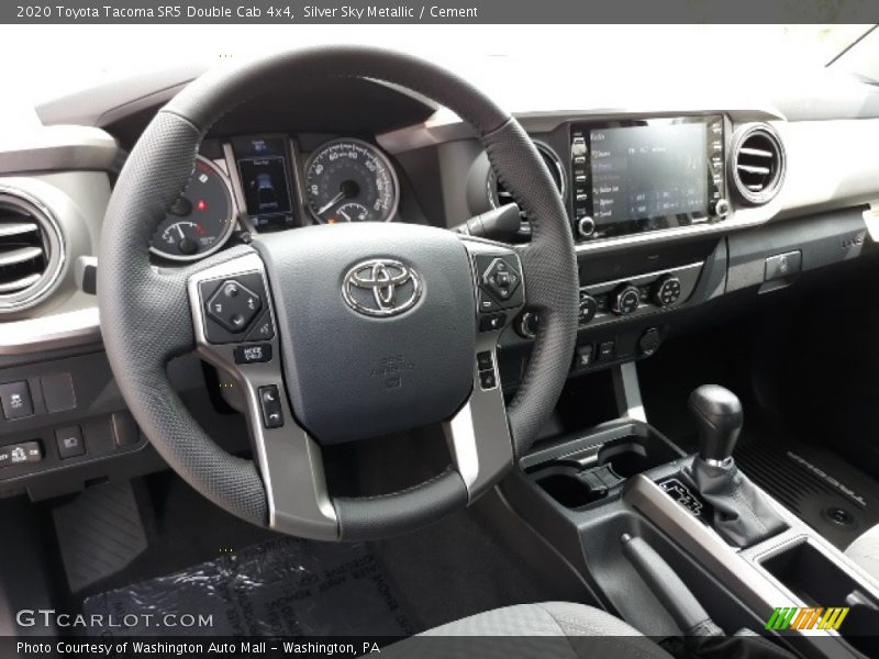 Silver Sky Metallic / Cement 2020 Toyota Tacoma SR5 Double Cab 4x4