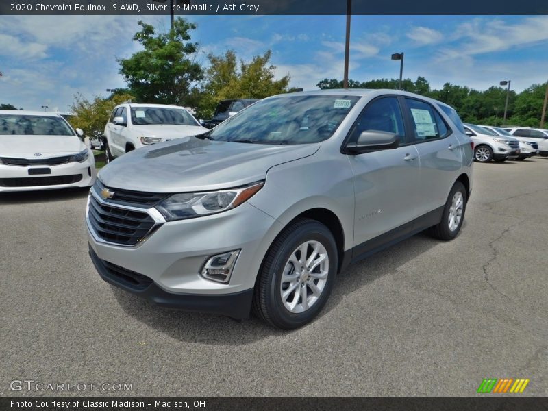 Silver Ice Metallic / Ash Gray 2020 Chevrolet Equinox LS AWD