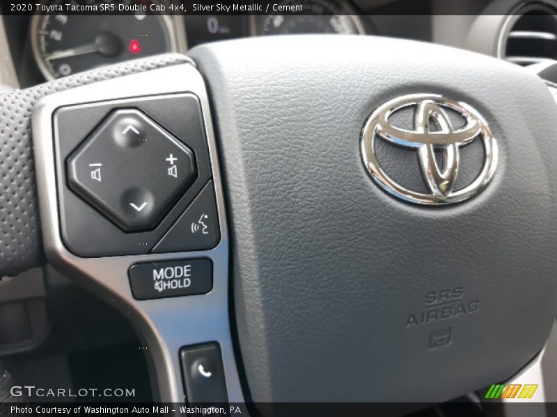Silver Sky Metallic / Cement 2020 Toyota Tacoma SR5 Double Cab 4x4