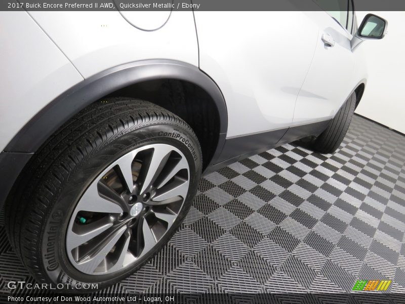 Quicksilver Metallic / Ebony 2017 Buick Encore Preferred II AWD