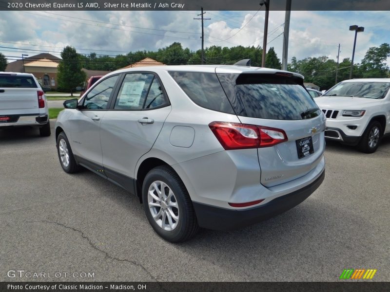 Silver Ice Metallic / Ash Gray 2020 Chevrolet Equinox LS AWD