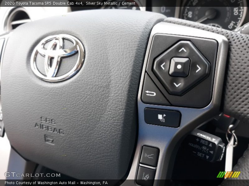 Silver Sky Metallic / Cement 2020 Toyota Tacoma SR5 Double Cab 4x4