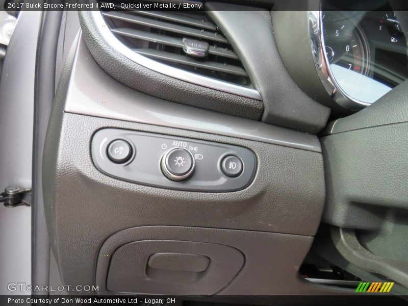 Quicksilver Metallic / Ebony 2017 Buick Encore Preferred II AWD