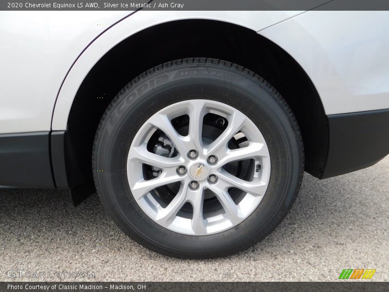 Silver Ice Metallic / Ash Gray 2020 Chevrolet Equinox LS AWD