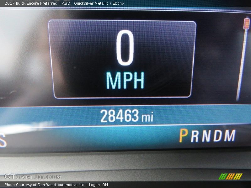 Quicksilver Metallic / Ebony 2017 Buick Encore Preferred II AWD