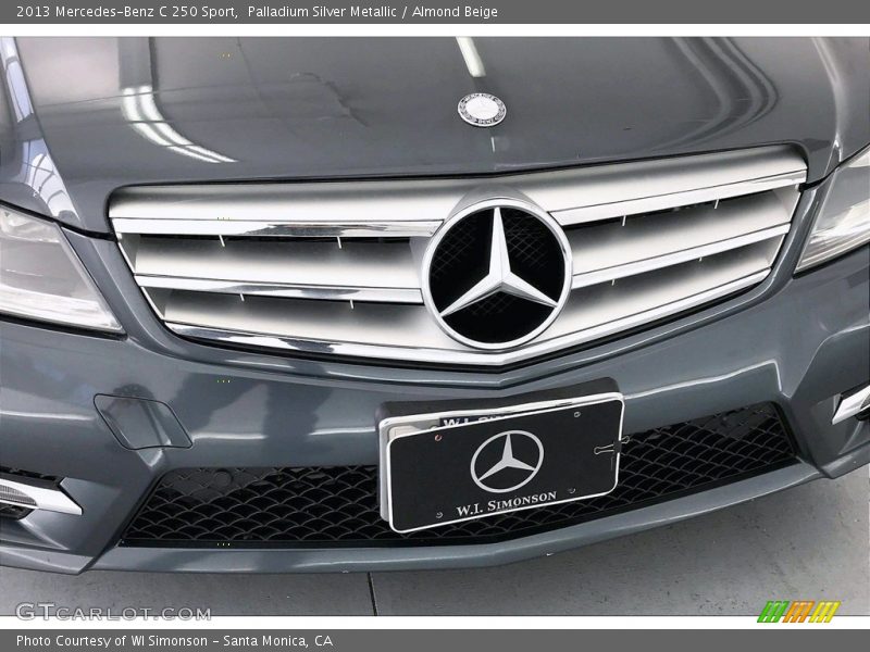 Palladium Silver Metallic / Almond Beige 2013 Mercedes-Benz C 250 Sport