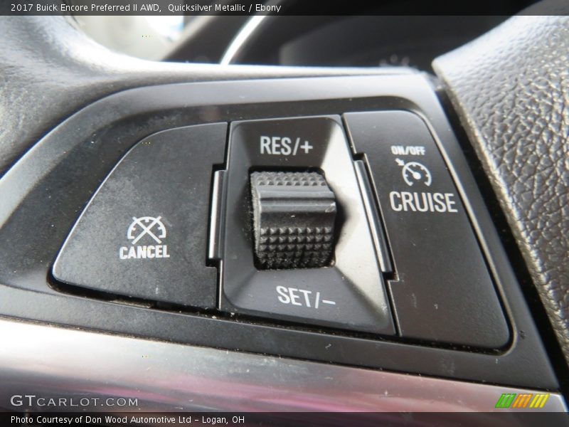 Quicksilver Metallic / Ebony 2017 Buick Encore Preferred II AWD