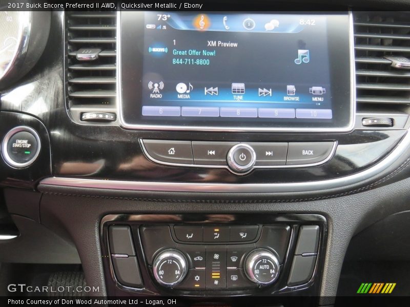 Quicksilver Metallic / Ebony 2017 Buick Encore Preferred II AWD