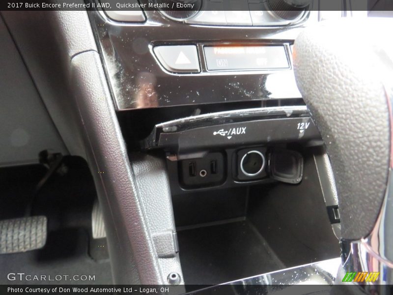 Quicksilver Metallic / Ebony 2017 Buick Encore Preferred II AWD