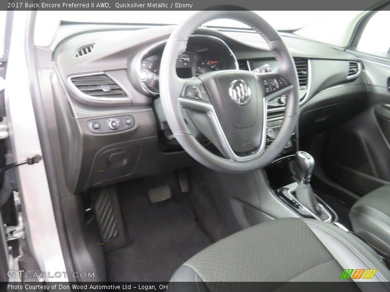 Quicksilver Metallic / Ebony 2017 Buick Encore Preferred II AWD
