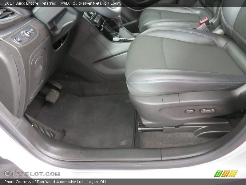 Quicksilver Metallic / Ebony 2017 Buick Encore Preferred II AWD