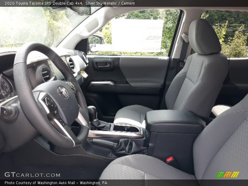 Silver Sky Metallic / Cement 2020 Toyota Tacoma SR5 Double Cab 4x4