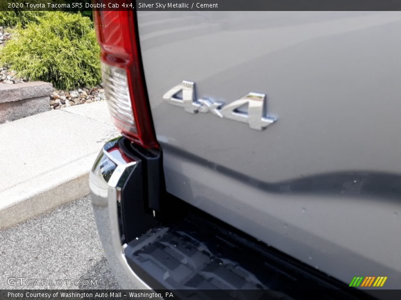 Silver Sky Metallic / Cement 2020 Toyota Tacoma SR5 Double Cab 4x4