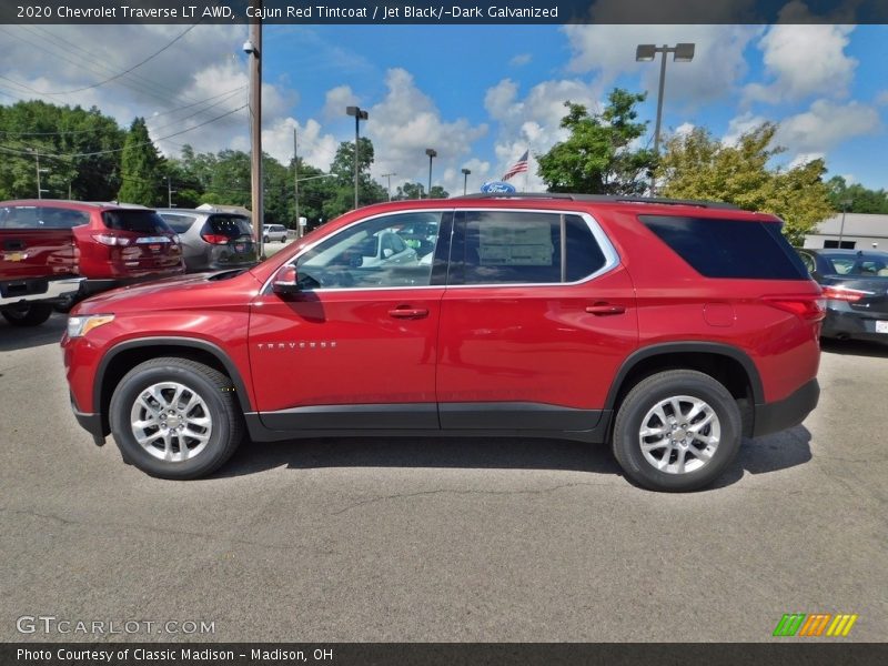 Cajun Red Tintcoat / Jet Black/­Dark Galvanized 2020 Chevrolet Traverse LT AWD