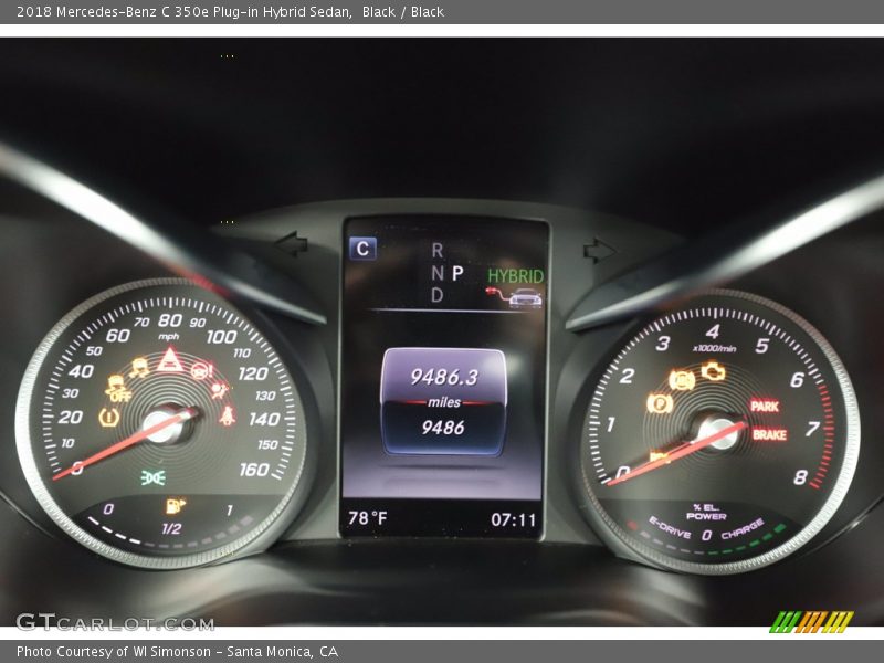 Black / Black 2018 Mercedes-Benz C 350e Plug-in Hybrid Sedan