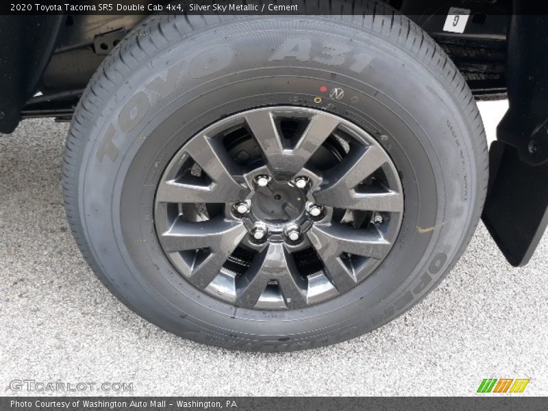 Silver Sky Metallic / Cement 2020 Toyota Tacoma SR5 Double Cab 4x4