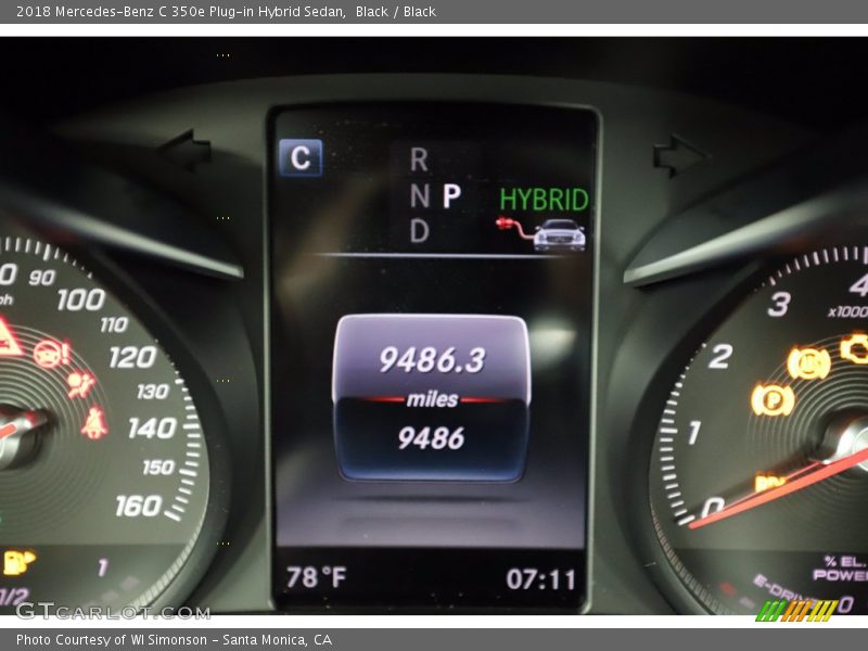 Black / Black 2018 Mercedes-Benz C 350e Plug-in Hybrid Sedan