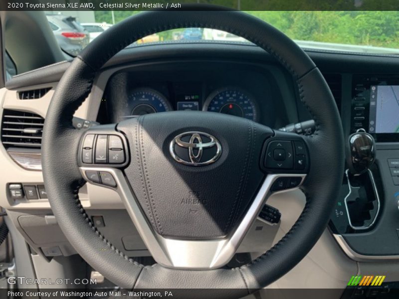 Celestial Silver Metallic / Ash 2020 Toyota Sienna XLE AWD