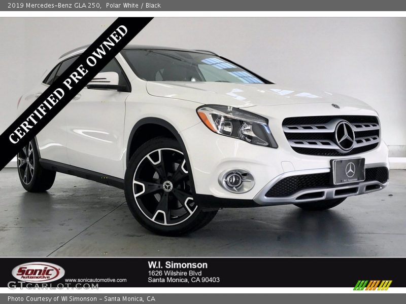 Polar White / Black 2019 Mercedes-Benz GLA 250