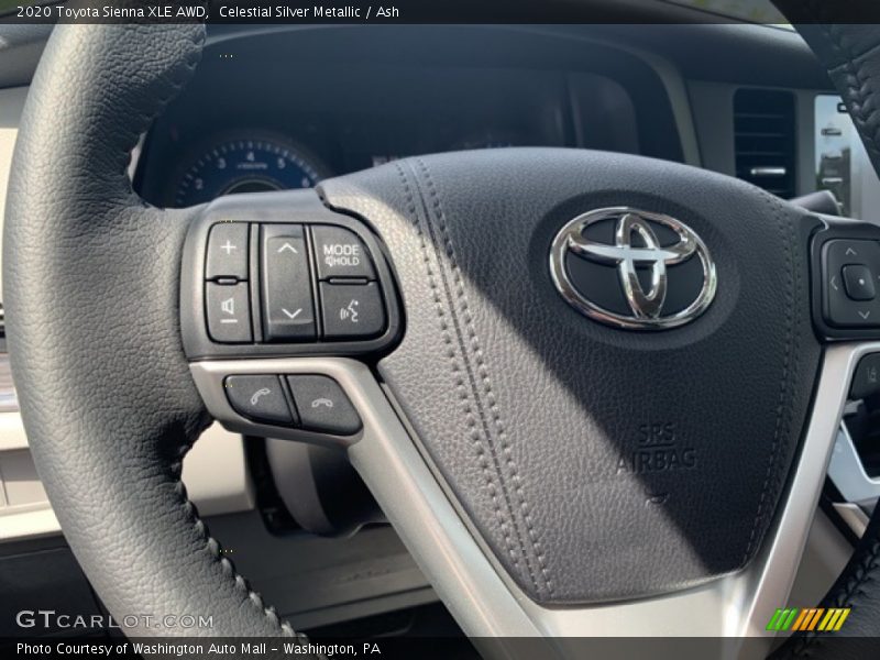 Celestial Silver Metallic / Ash 2020 Toyota Sienna XLE AWD