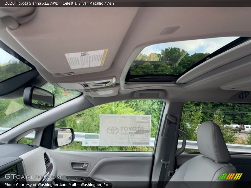 Celestial Silver Metallic / Ash 2020 Toyota Sienna XLE AWD