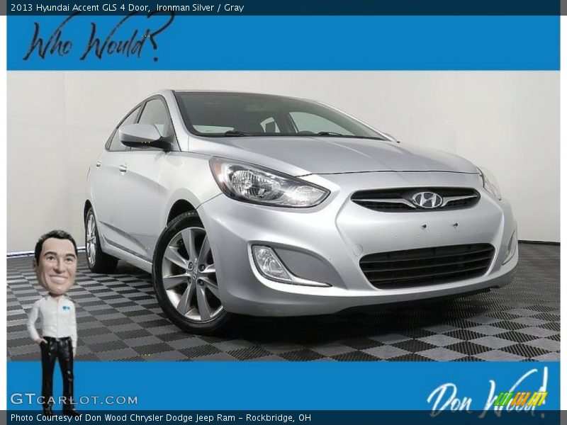 Ironman Silver / Gray 2013 Hyundai Accent GLS 4 Door