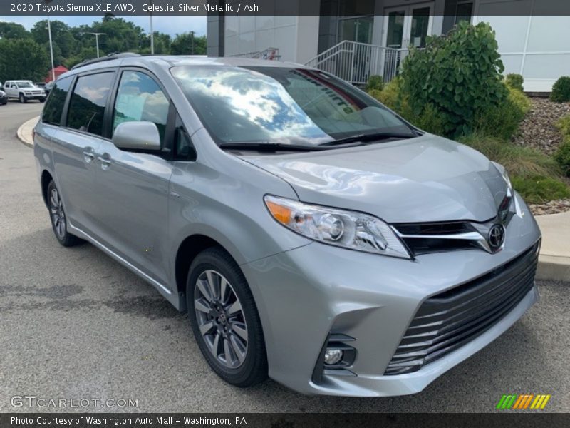 Celestial Silver Metallic / Ash 2020 Toyota Sienna XLE AWD