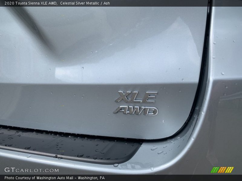 Celestial Silver Metallic / Ash 2020 Toyota Sienna XLE AWD
