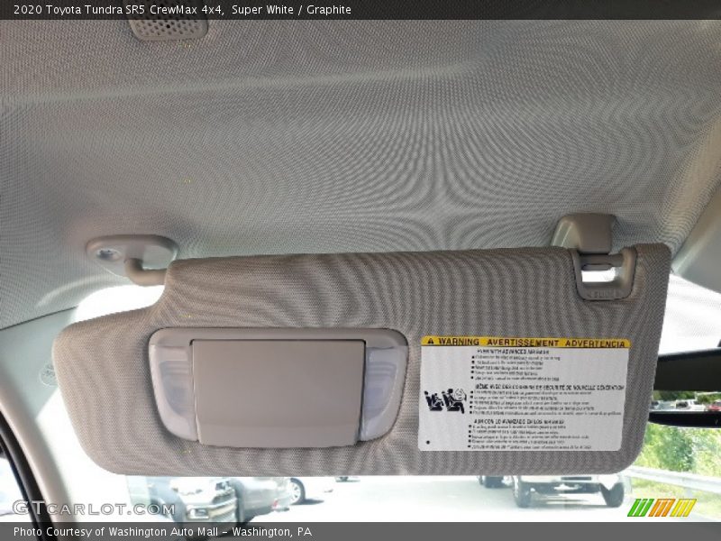 Super White / Graphite 2020 Toyota Tundra SR5 CrewMax 4x4