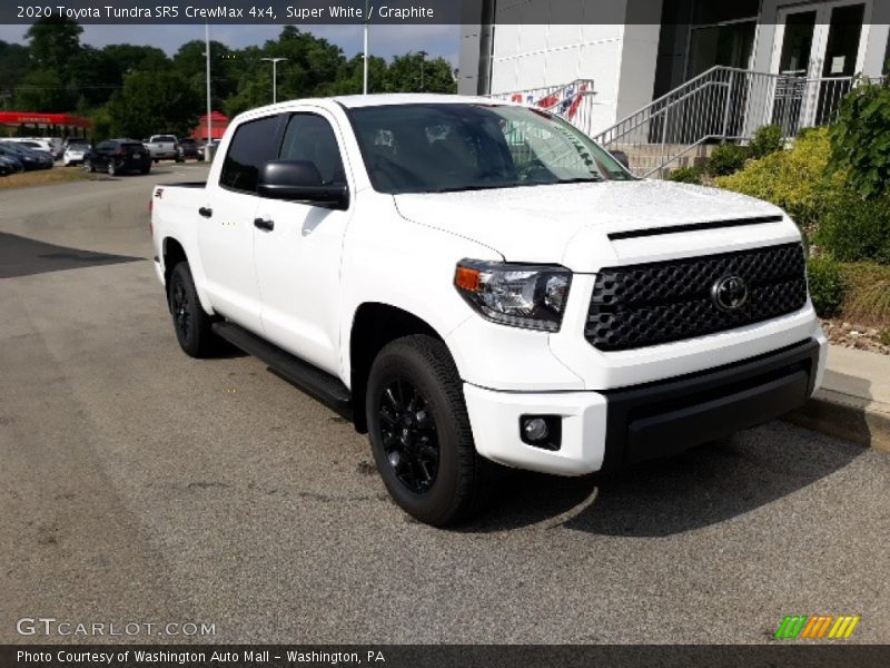 Super White / Graphite 2020 Toyota Tundra SR5 CrewMax 4x4