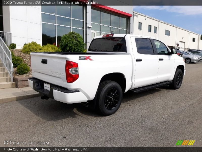 Super White / Graphite 2020 Toyota Tundra SR5 CrewMax 4x4