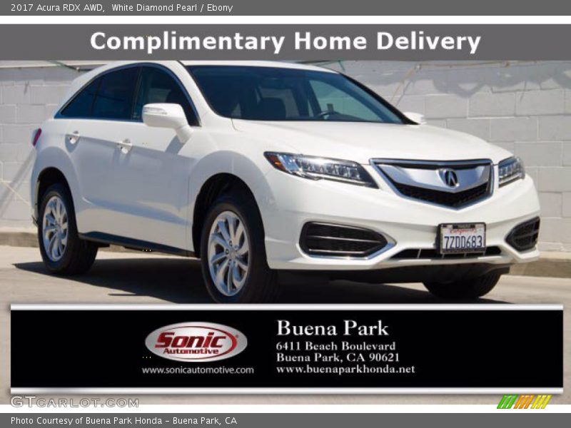 White Diamond Pearl / Ebony 2017 Acura RDX AWD