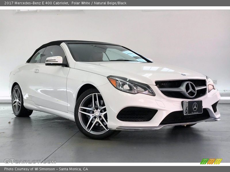 Polar White / Natural Beige/Black 2017 Mercedes-Benz E 400 Cabriolet