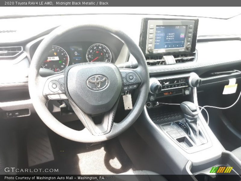 Midnight Black Metallic / Black 2020 Toyota RAV4 LE AWD