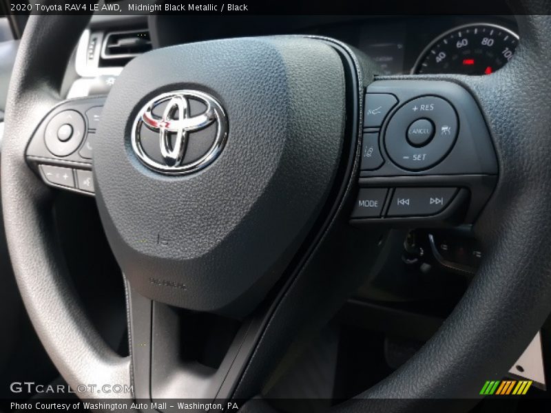 Midnight Black Metallic / Black 2020 Toyota RAV4 LE AWD