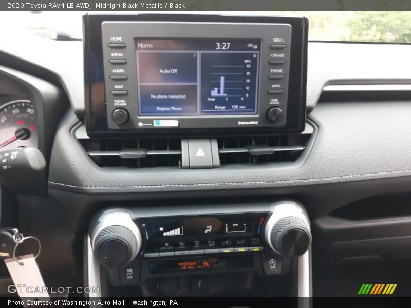 Midnight Black Metallic / Black 2020 Toyota RAV4 LE AWD