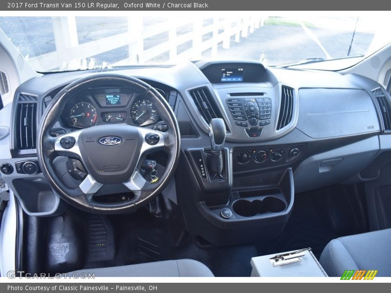 Oxford White / Charcoal Black 2017 Ford Transit Van 150 LR Regular